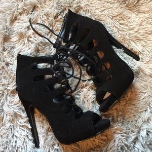 Lace up heels
